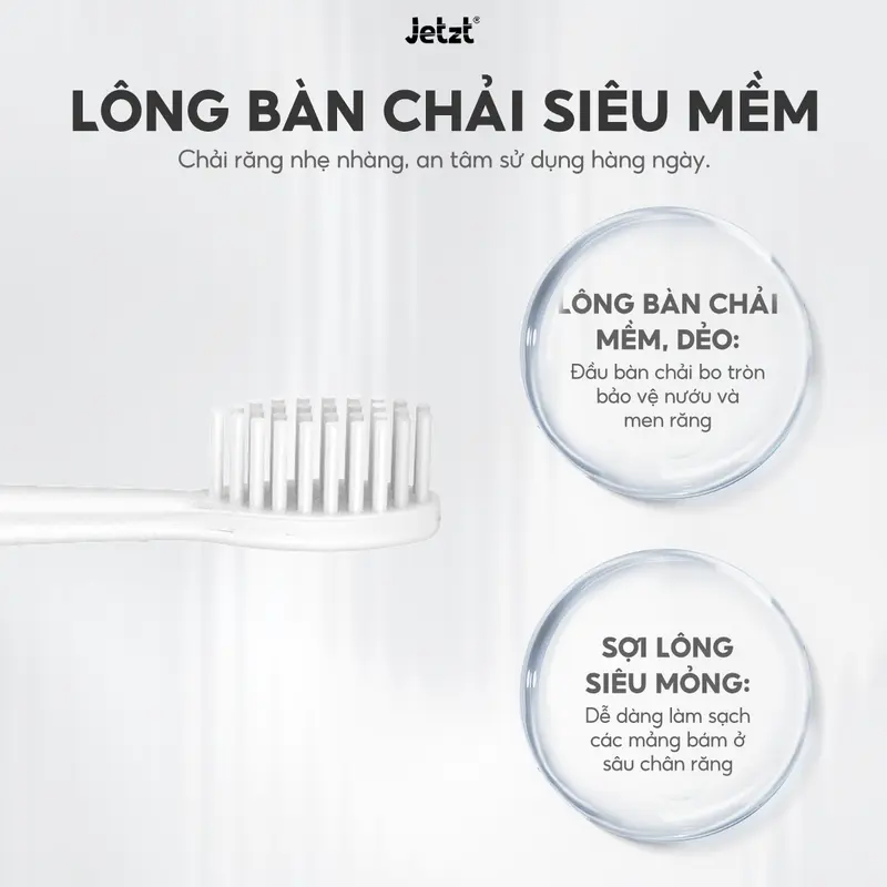 [DEAL QUÀ TẶNG - KHÔNG BÁN - HN] Bàn chải điện chống nước cao cấp Jetzt B7 3