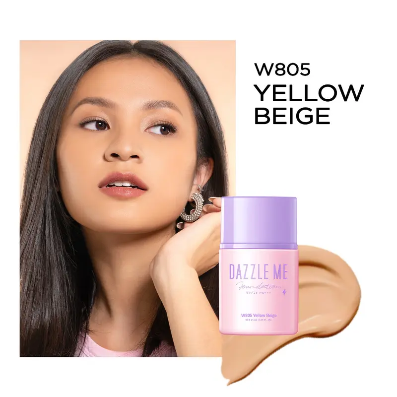 ￼DAZZLE ME Day by Day Foundation - Full Coverage Oil control Long Lasting Makeup SPF 25 PA+++ Wajah Concealer 7
