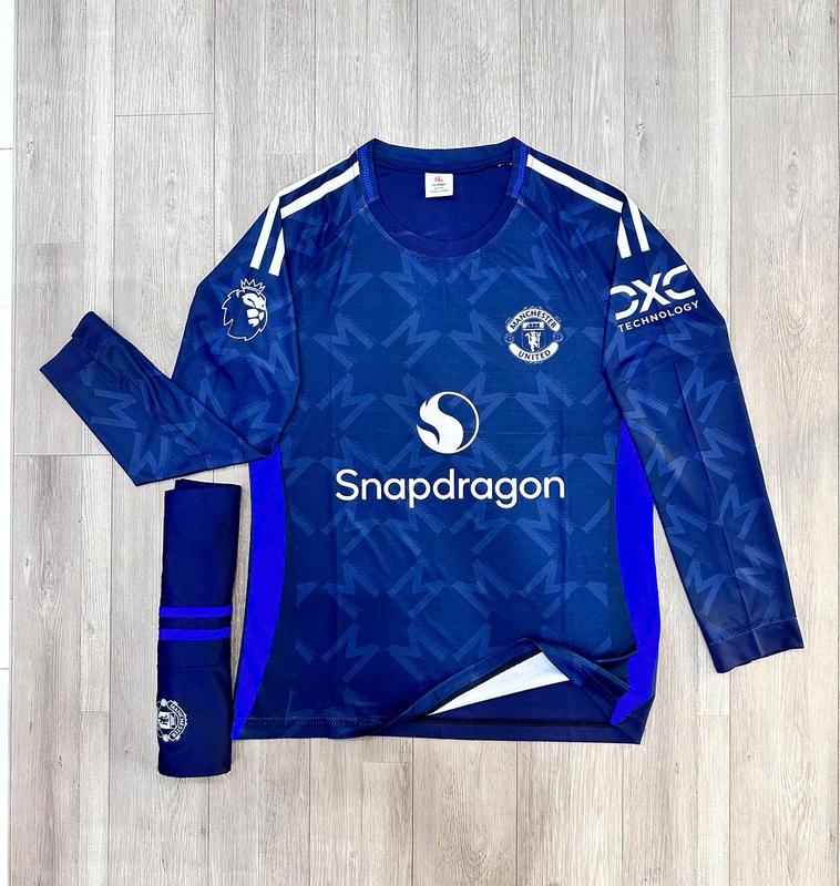 [DÀI TAY] Quần Áo Bóng Đá CLB M...U TÍM THAN Dài Tay 2024 - Mùa Giải 2023 - Vải Thun Lạnh Cao Cấp - Nam