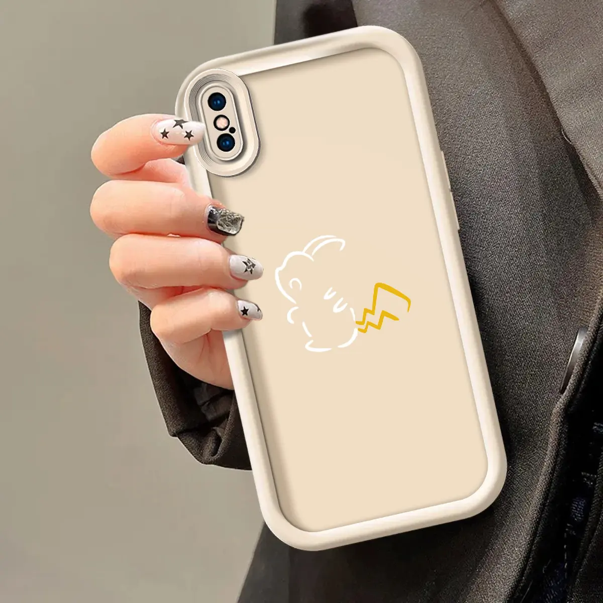 Ốp Điện Thoại Di Động Mềm, Dành Cho IphoneXSMax, IphoneX, IphoneXS, Pikachu, Pokemon GO, Hợp Xu hướng, Nam Và Nữ, In hình Màu, Thời Trang, Đổi Mới, Ưa Nhìn