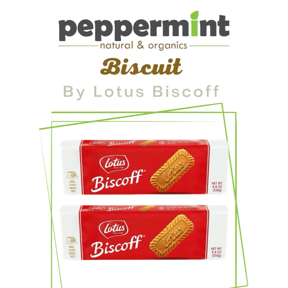 Lotus Biscoff Biscuit (250 gram / 32 pcs) / Cemilan Snack