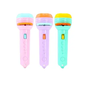 Mainan Edukasi Anak Lampu Flashlight Plastik Proyektor Mini Senter Proyektor Set Hadiah Toys