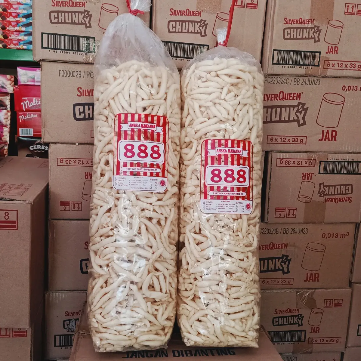 Telor gabus rasa keju berat 1kg