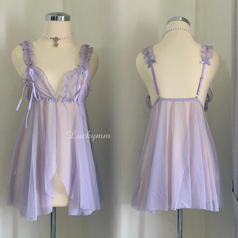 Luckymm Dress Sleepwear Bahan Nilon Premium 227 0