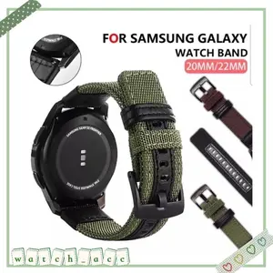 BISA COD /strap universal /  20mm 22mm tali jam nilon untuk jam tangan smartwatch lainnya Abu-abu Merah Hitam Tali Kanvas Kulit