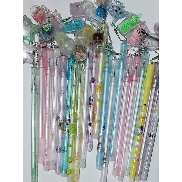 Pen Gel Gantung Pulpen Gel Karakter Lucu Kawaaiii Pulpen Aestetik Pulpen Gantung