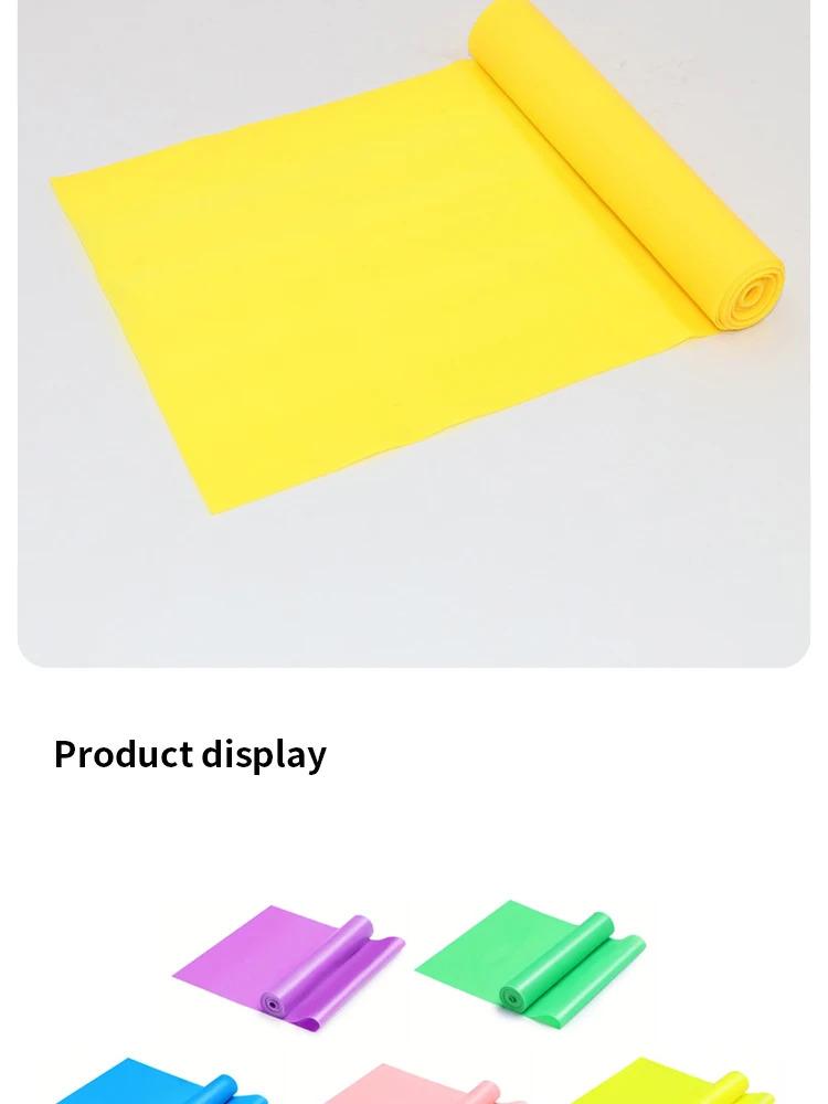 Product Introduction of 1 Pc TPE Yoga Tension Sheet Elastic Band Fitness Exercise Resistance Band Pilates Resistance Band for Home Gym Fitness Training 11