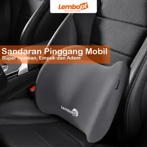 LEMBOOT Bantal Pinggang Mobil Ergonomis Memory Foam 100% Bantal Pinggang Mobil