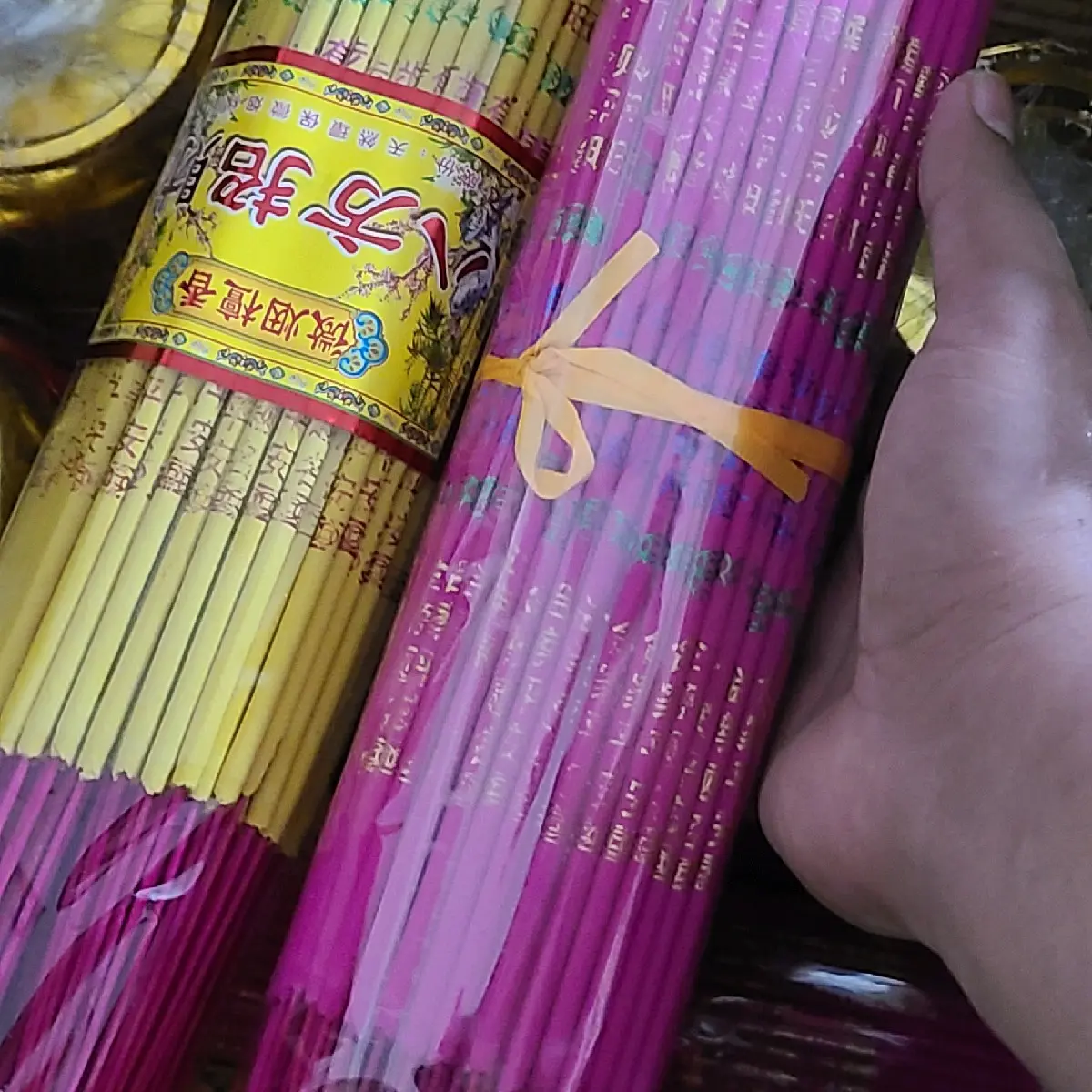 XL Chinese Incense Red And Yellow