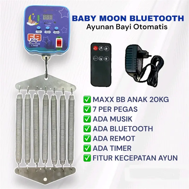 Ayunan Baby Electric Otomatis Ada Musik Ada Bluetooth Ada Remot