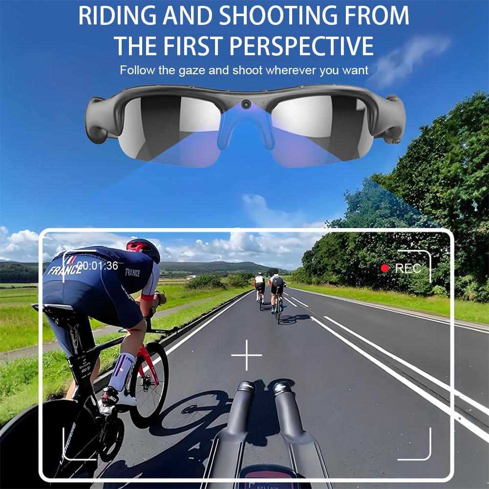 Wearable HD 1080P Wireless Camera Sport Cycling Glasses Smart Camcorder Security Protection Video Record Smart Camera