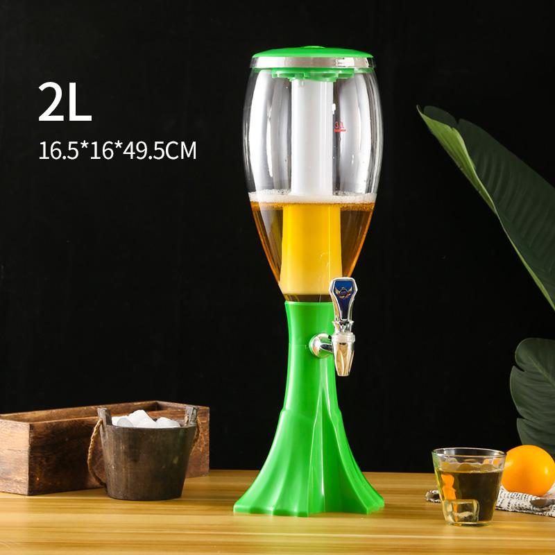 Tháp bia 2 lít HC298 và HC18 có đèn led 7 màu, lõi đá giữ lạnh, vòi rót Tháp đựng bia tươi giúp beer lạnh lâu cho quán nhậu, bar 4