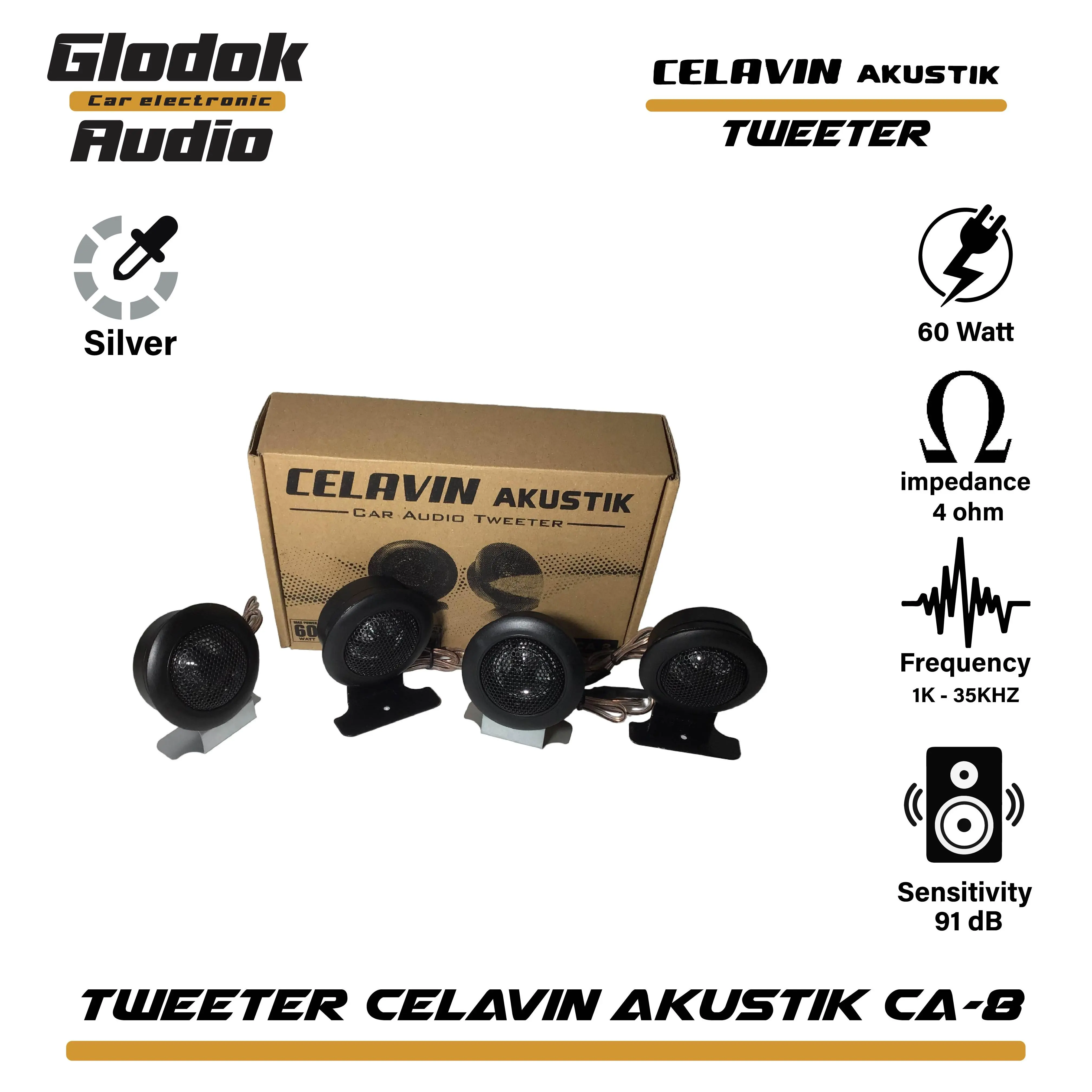 Tweeter / Speaker Mobil Celavin CA 8 60 Watt Sepasang Car