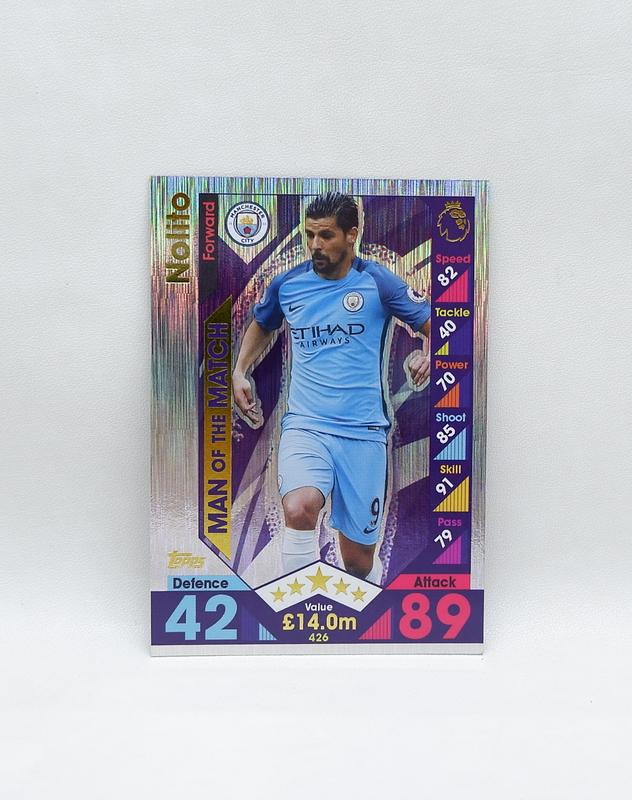 Trading Cards / Kartu Bola Nolito Manchester City Man of the Match 0