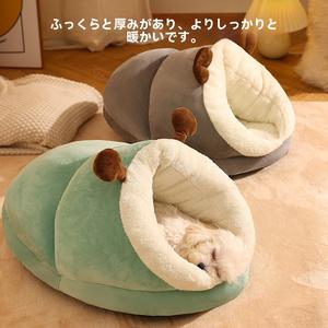 新しいペットのトイレ冬爆発猫犬スリッパトイレ暖かい猫のトイレ犬小屋フリース厚く小さな犬のトイレ