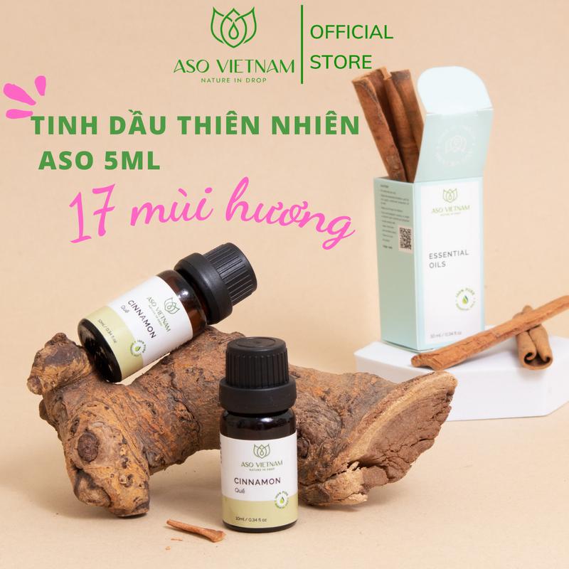 [TỔNG HỢP 18 MÙI HƯƠNG] - Tinh Dầu Thiên Nhiên Nguyên Chất ASO 5ml - Tinh Dầu Thơm Phòng Ngủ, Thư Giãn, Đuổi Muỗi - Nhập Khẩu Có Kiểm Nghiệm COA -  Hỗ trợ giấc ngủ