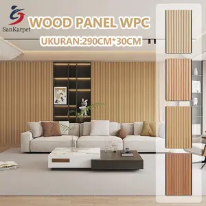 WPC Wallpanel Dinding /  Woodpanel Dinding Aesthetic Dekorasi Rumah Mewah / Wallboard [290CMx30CMx1CM] Composite Echo Wood