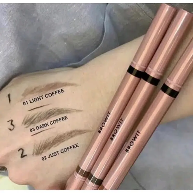 Browit Duo Brow and Eyeliner Browit by Nongchat Pensil Spidol Alis 1