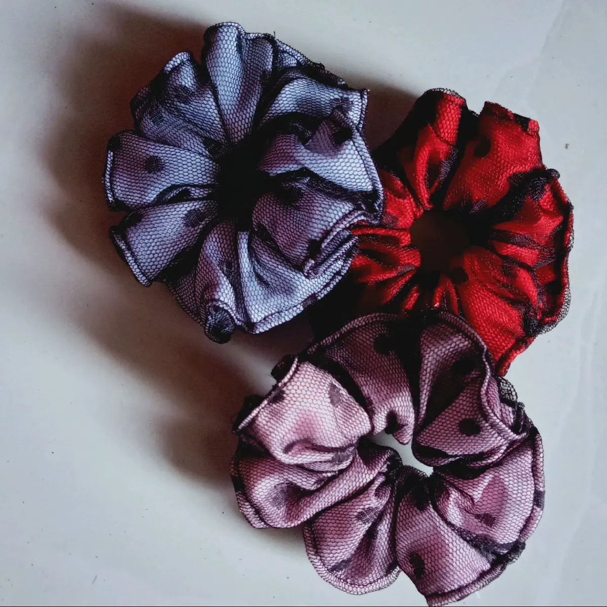 1 pcs tali rambut scrunchie Katun Harian Perempuan