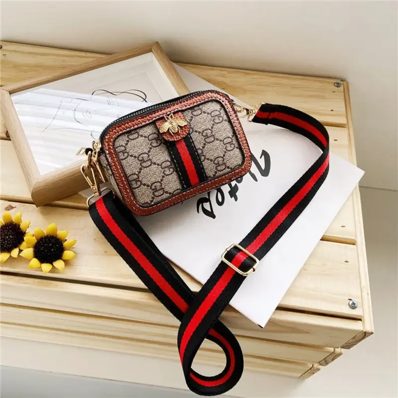 Túi Đeo Chéo Trẻ Em Mini, Thời Trang Mới, Dễ Thương, Chất Liệu PU Chống Thấm Nước, Túi Đeo Vai, Thích Hợp Cho Bé, Ba Lô, ví đựng tiền Xu, Túi Xách 6