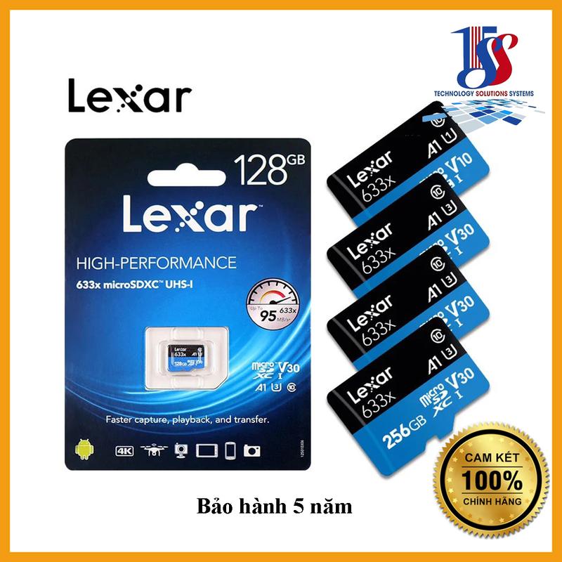 Thẻ Nhớ MicroSDXC Lexar 633x 32GB/64GB/128GB/256GB class 10, A1, tốc độ đọc up 100Mbp/s - Hàng chính hãng bảo hành 5 năm Phụ Kiện Camera
