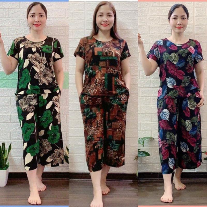 Bộ đồ trung niên chất lanh tay cộc quần lửng