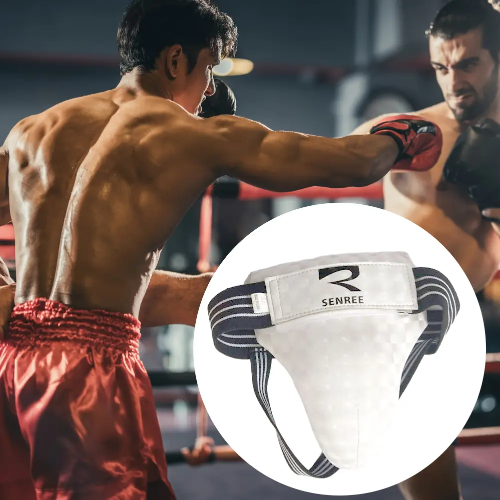 1PC Taekwondo Jocks Underwear Sports Fitness Thickened Three-Dimensional Protection Gear Football Free Boxing Crotch Anti-Collision Equipment -- Male #461891