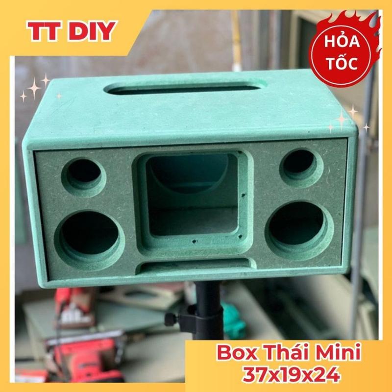 [TT DIY] Mẫu Thùng Loa, Box Loa Thái Mini KT 37x19x24 Cấu Hình 2.1 Sub Hầm ( Tặng Mica Mặt Trước)