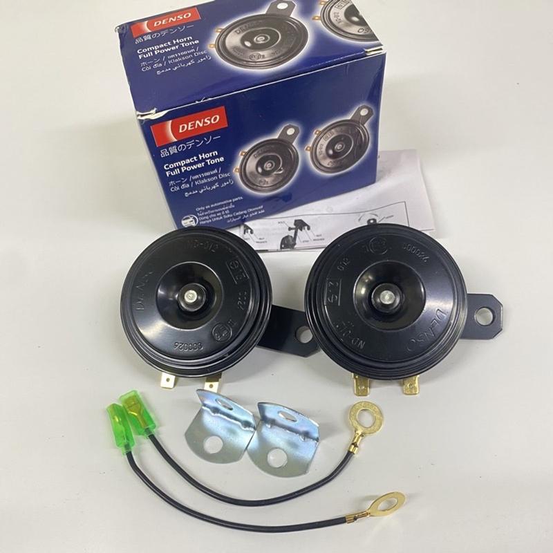  Còi đĩa denso gắn ô tô xe máy giá 1 đôi âm wave exciter winner inova camry 110db lắp điện 12v kèm pát và giắc nối 