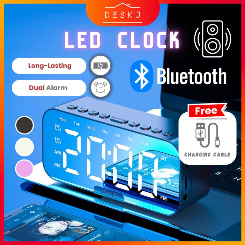 Jam Digital Jam LED Bilik LED Digital Clock Speaker Table Clock ...