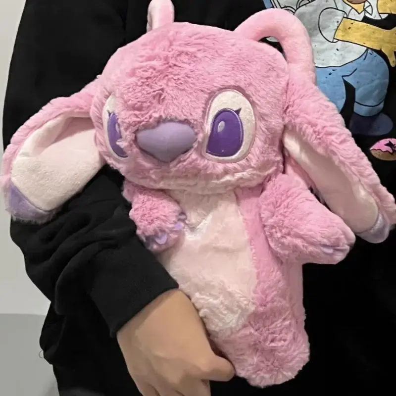 Bình Nước Nóng Nhồi Bông Mùa Đông, Thiết Kế Stitch, Cỡ Lớn, Kawaii, Thích Hợp Cho Phụ Nữ, Chức Năng Làm Đầy Nước, Máy Làm Ấm Tay, Quà Tặng Cho Trẻ Em 5