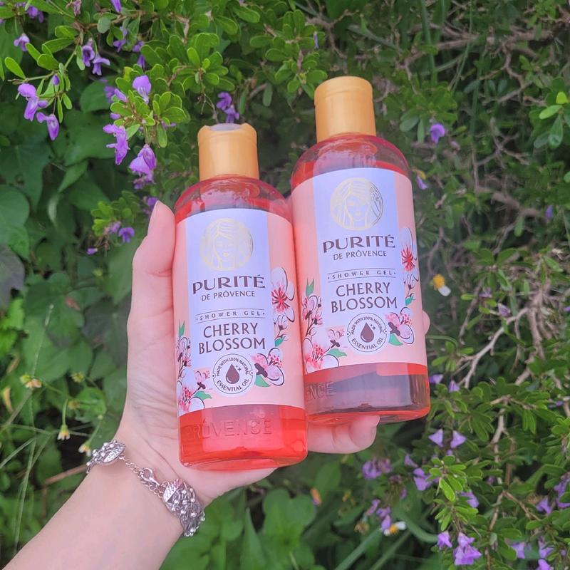 2 CHAI = 500ML Combo 2 Chai Sữa Tắm Purite Hoa Anh Đào Cherry Blossom