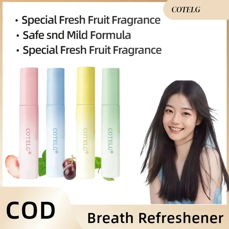 Bình Xịt Thở Lợi Khuẩn COTELG, Hương Đào Trắng Và Bạc Hà, Mùi Ngầu Mạnh Mẽ, Miệng Hôi, Cầm Tay, Chăm Sóc Răng Miệng, Thiết Kế Hoa Anh Đào, [Thanh Toán Khi Nhận Hàng]