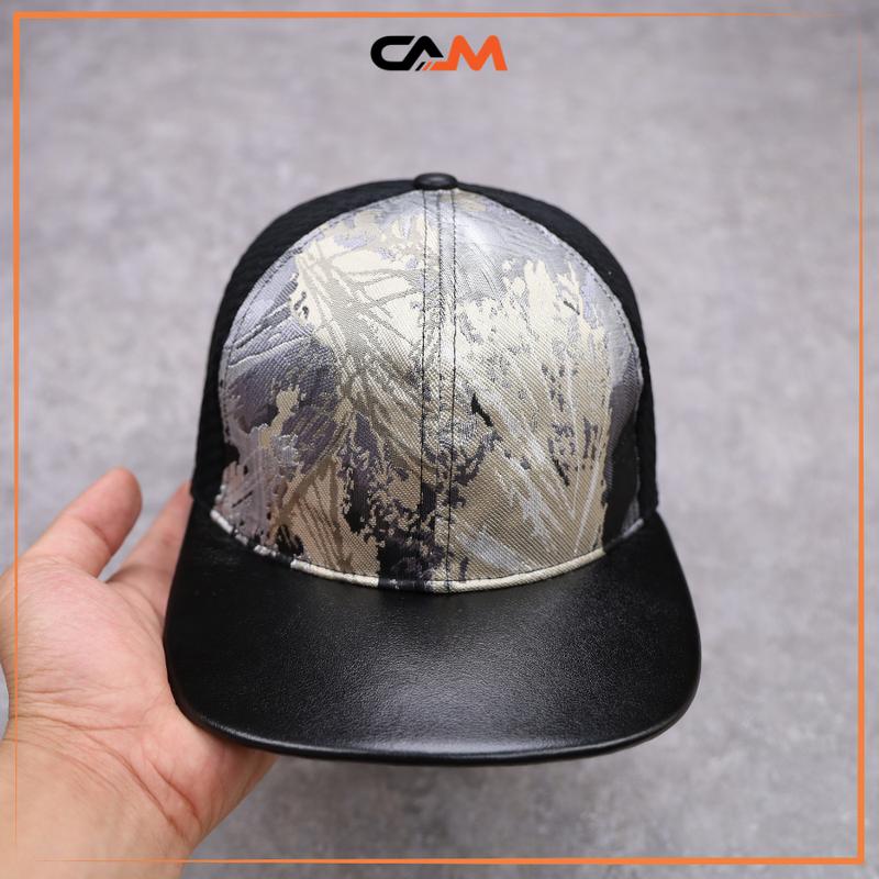 [CHÍNH HÃNG] Mũ NÓN CAM Snapback phối màu kết da bò phối màu mới