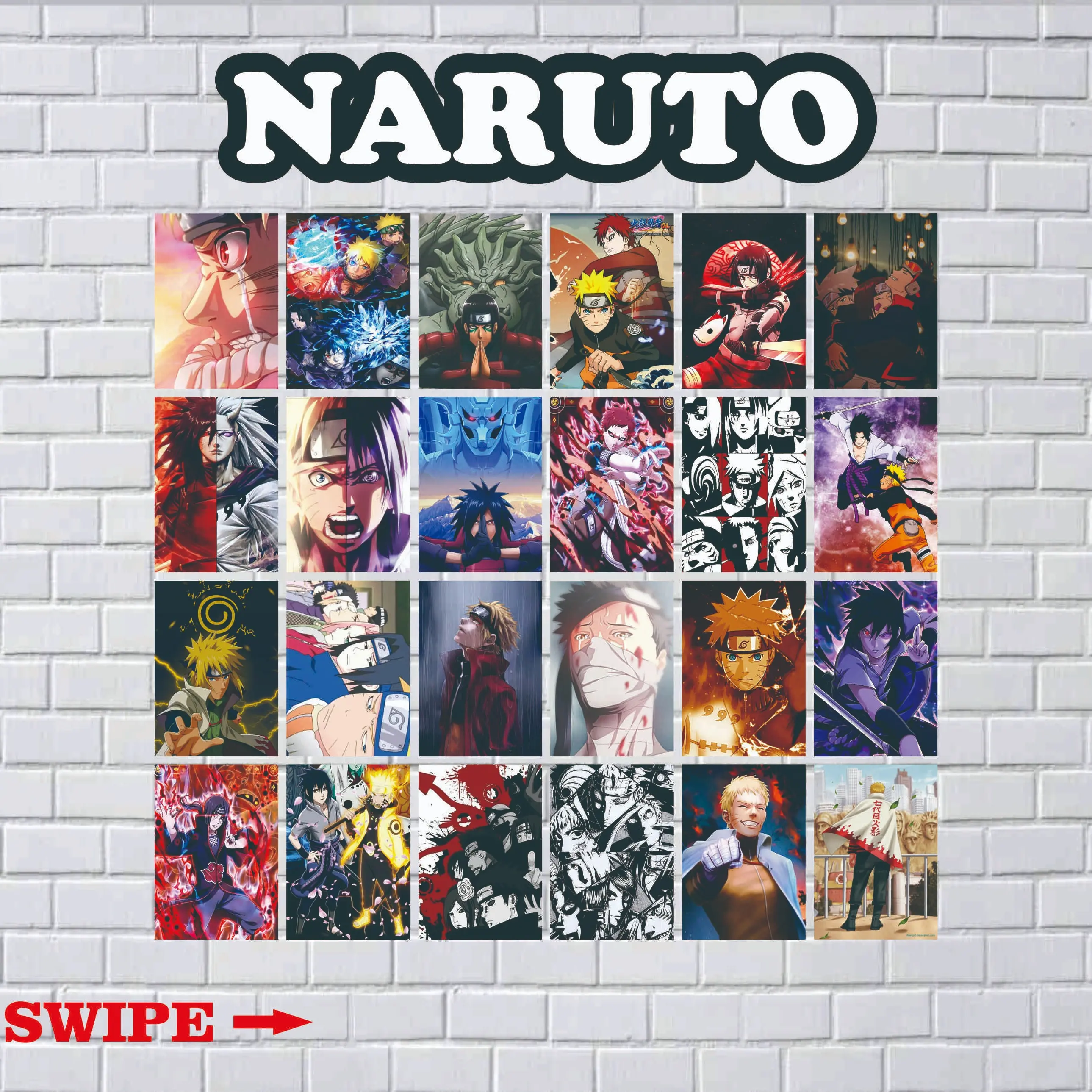 PAKET POSTER DINDING ANIME NARUTO