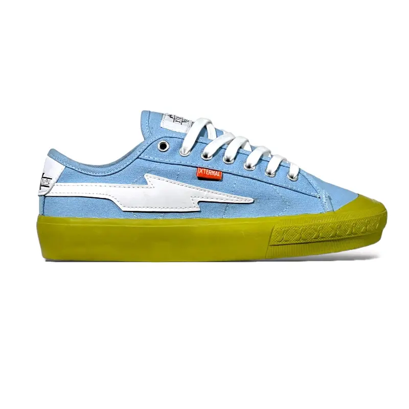 Sepatu Pria Wanita043 XternalStepSure Mitterns Storm Low SkyBlue Matcha Casual Canvas Sneakers Shoes 0
