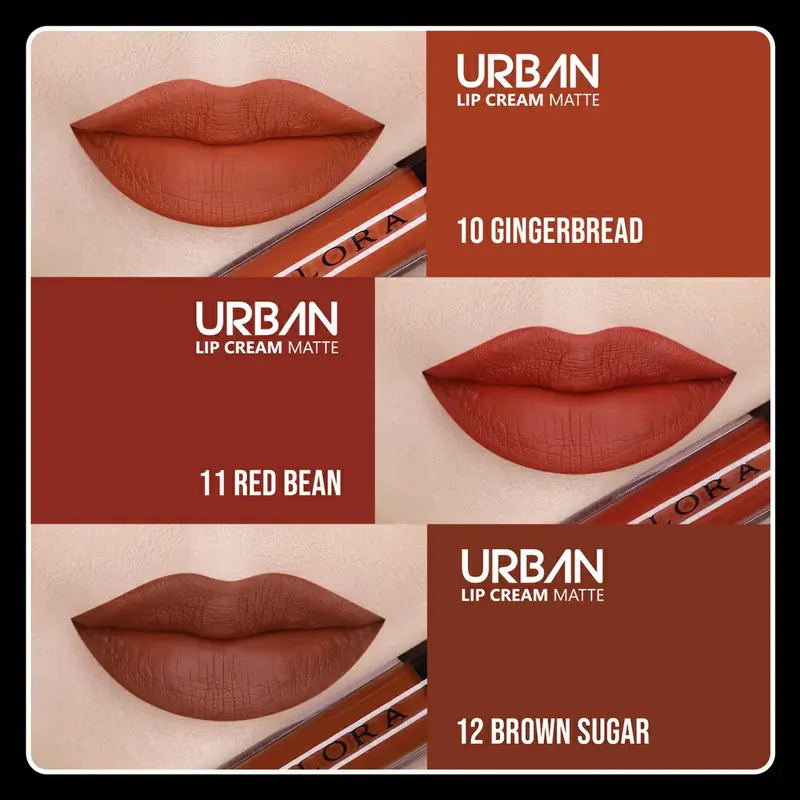 cod original IMPLORA (BPOM) urban Lipcream Mate Termurah Tahan Lama Kering Lipstick 4