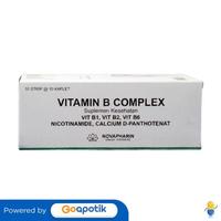 Gambar VITAMIN B COMPLEX NOVAPHARIN BOX 100 KAPLET dari Apotek Aulia Bekasi Utara by GoApotik Kota Bekasi 1 Tokopedia
