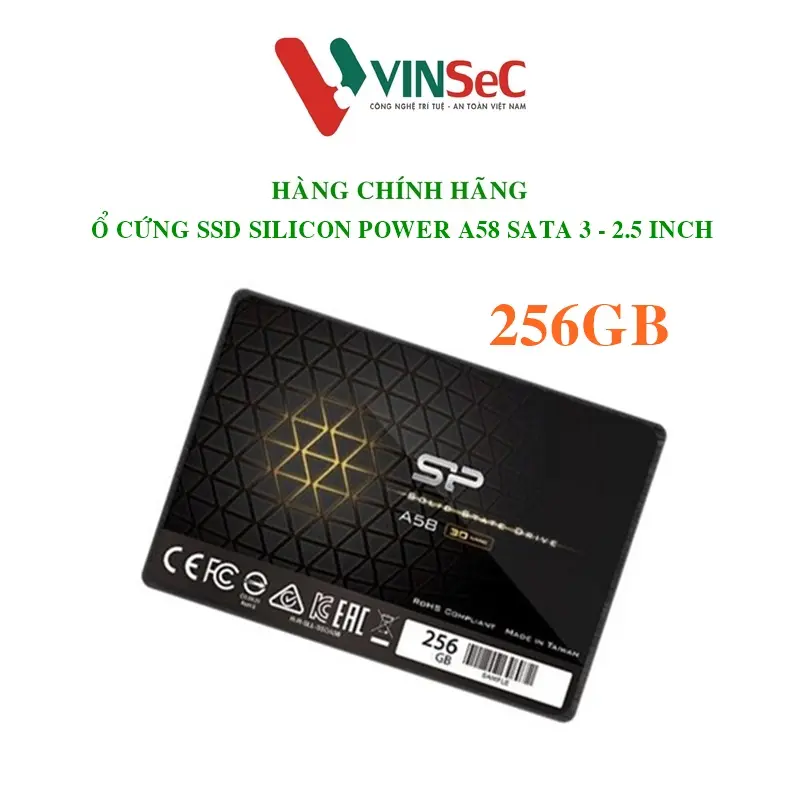 Ổ cứng SSD Silicon Power A58, 2,5", Sata III  256GB