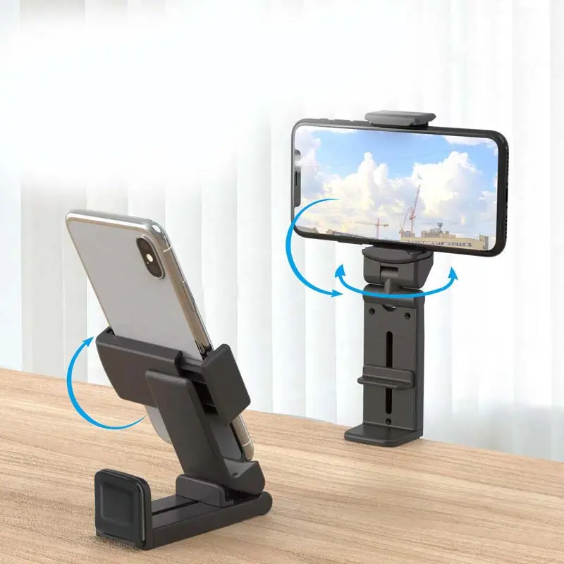 Folding Phone Stand, Universal Live Streaming Phone Holder, Car Navigation Phone Mount, Phone Accessories for Home, Office, Travel 5