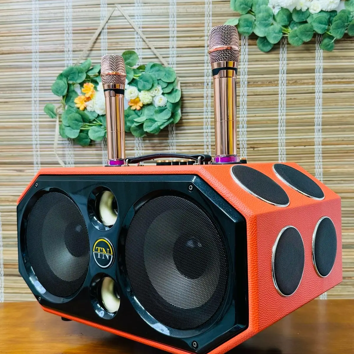 Loa Karaoke bluetooth TNPRO 3609 - 2 Bass 20cm + 2 trép + 8 trung - 12 đường tiếng