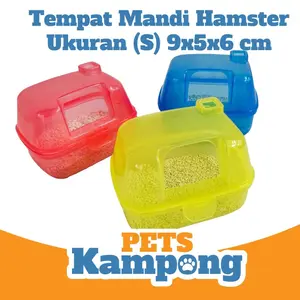 Tempat mandi hamster bath sauna cleanser