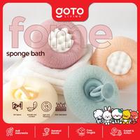 Gambar (Best Offer) Goto [COD] Fome Sponge Bath Shower Puff Spons Mandi Badan Pengangkat Daki - BLUE dari Goto Living Kota Tangerang 1 Tokopedia