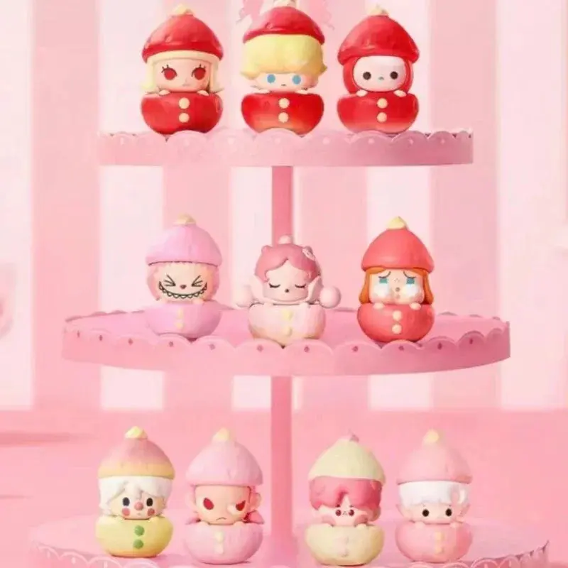 POP Bean Season Limited Strawberry Series Mini Anime Action Collection Figure Guess Bag Ornament Figurines Home Decor Desktop Doll
