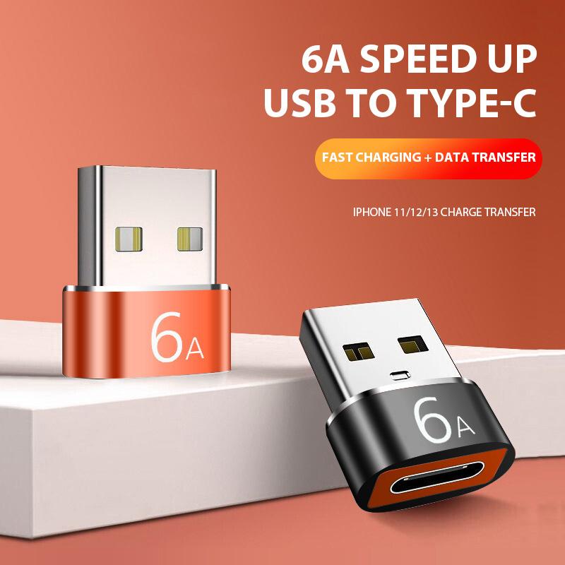 Bộ chuyển đổi USB 2.0 sang Type-C cho điện thoại di động, bộ sạc ô tô, bộ chuyển đổi OTG.