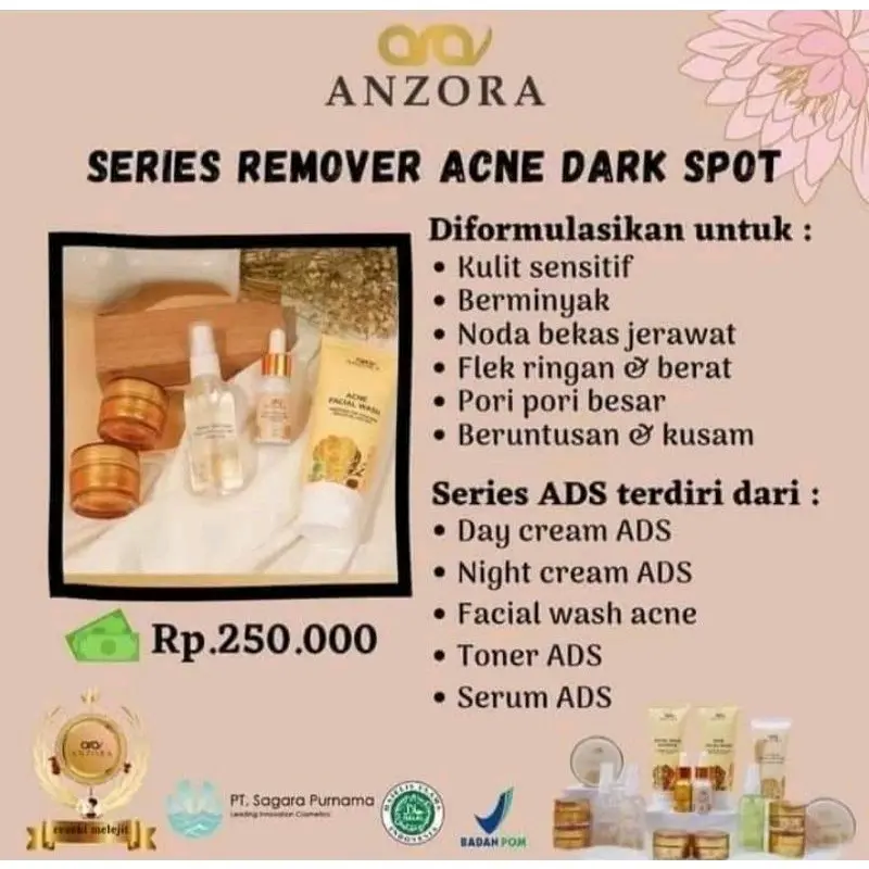 Paket Wajah Anzora Skincare 2