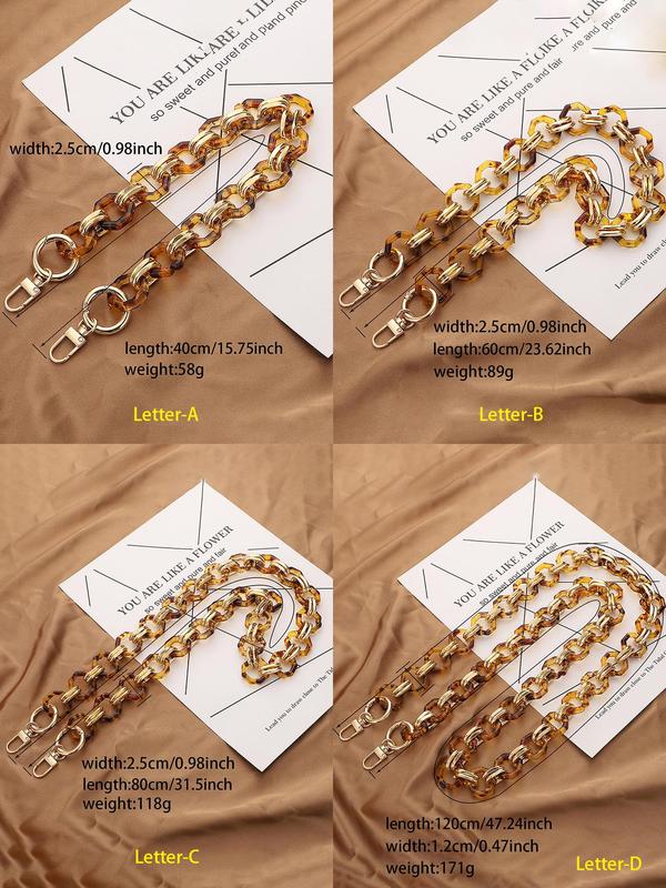 Vintage Ombre Chain Bag Strap, Fashionable Bag Strap for Women's, 1 Count Casual Trendy Versatile High-quality Daily Bag Strap 1