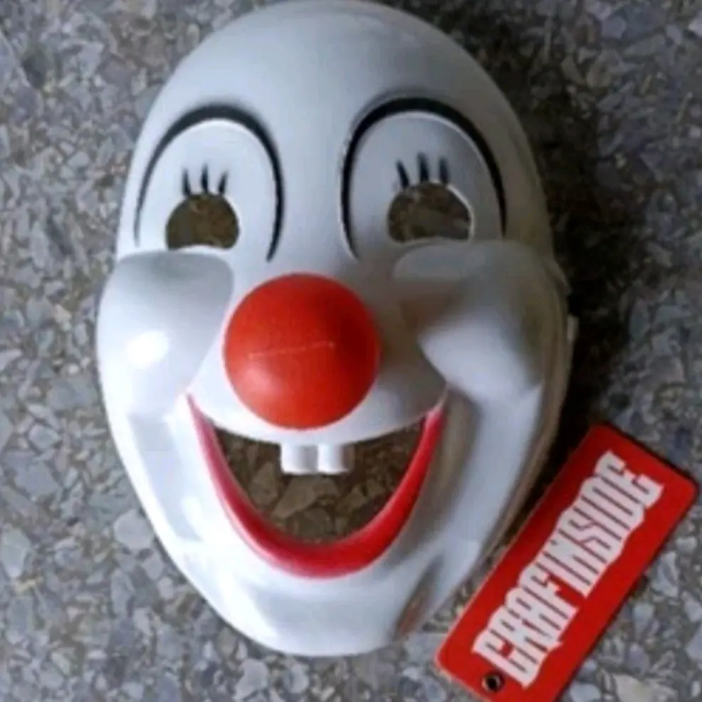 topeng badut clown hidung merah Masker Halloween Festival Pvc