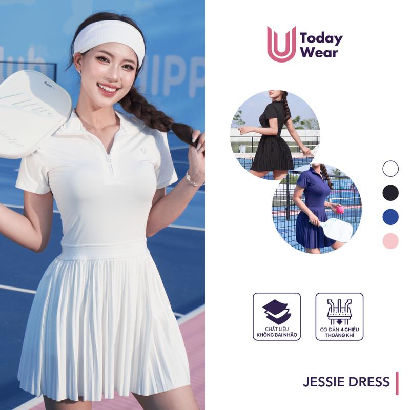 Jessie Dress - Váy tennis pickleball thể thao Today U Wear TẶNG kèm quần bảo hộ