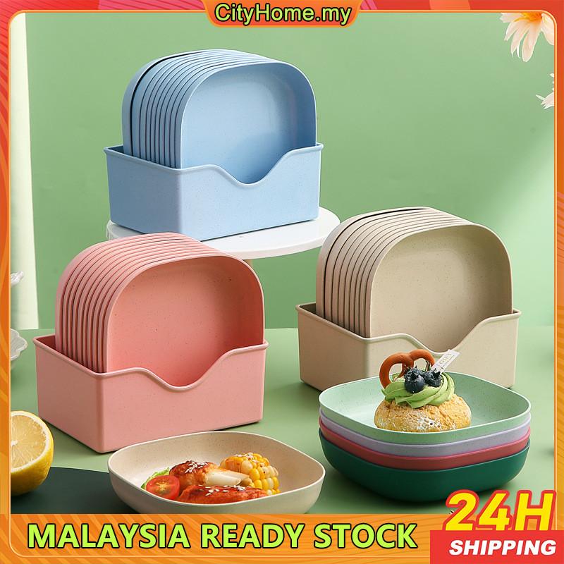Set Pinggan, 11PCS, Pinggan Plastik Kecil, Sesuai untuk Buah-buahan ...